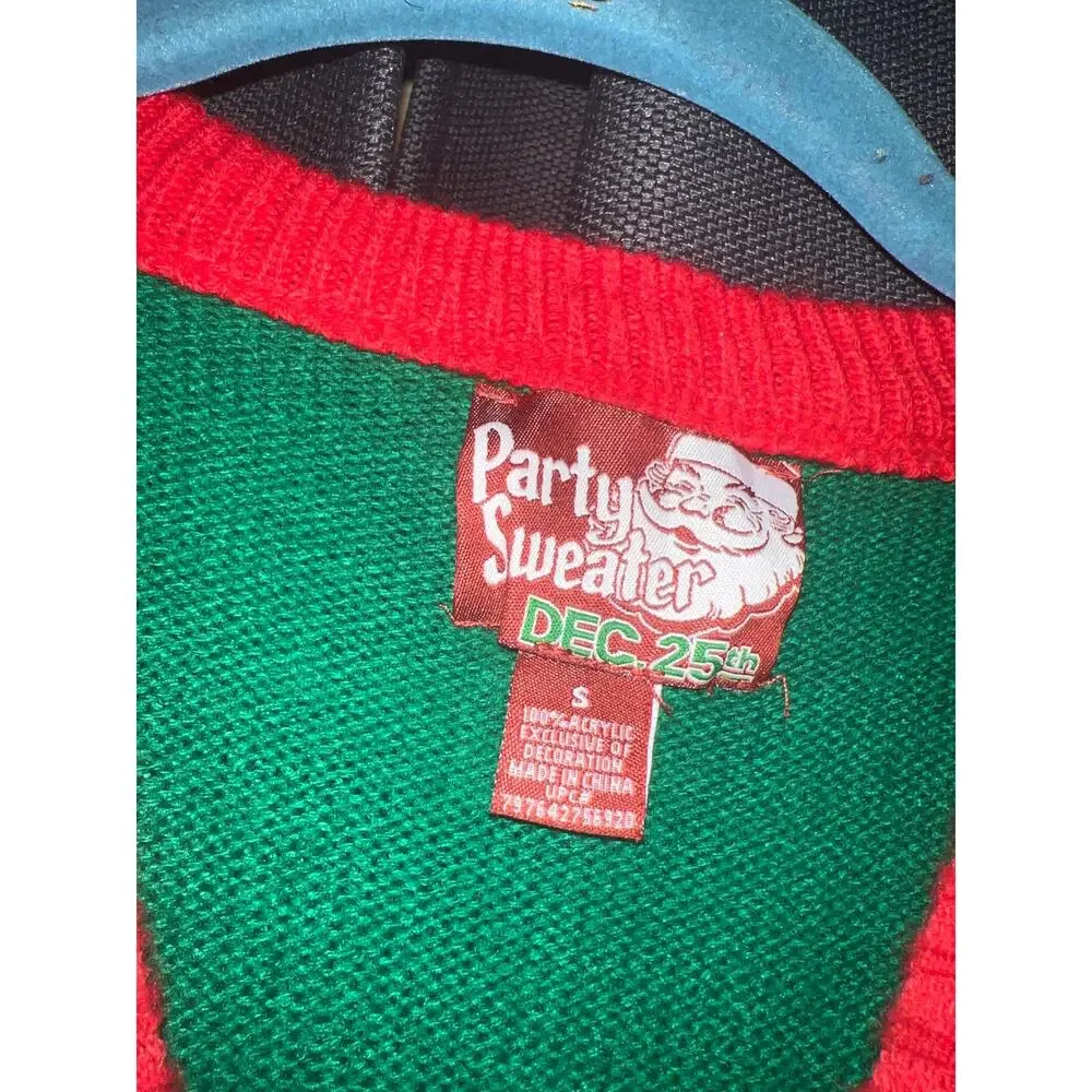 Ugly Christmas Sweater Xmas Size Small Cat - Picture 2 of 3